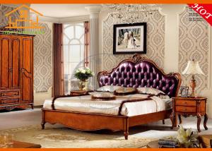 Wholesale antique French style Wood carving smart Arabic style Latest double Factory Directly Supply bedroom furniture set from china suppliers