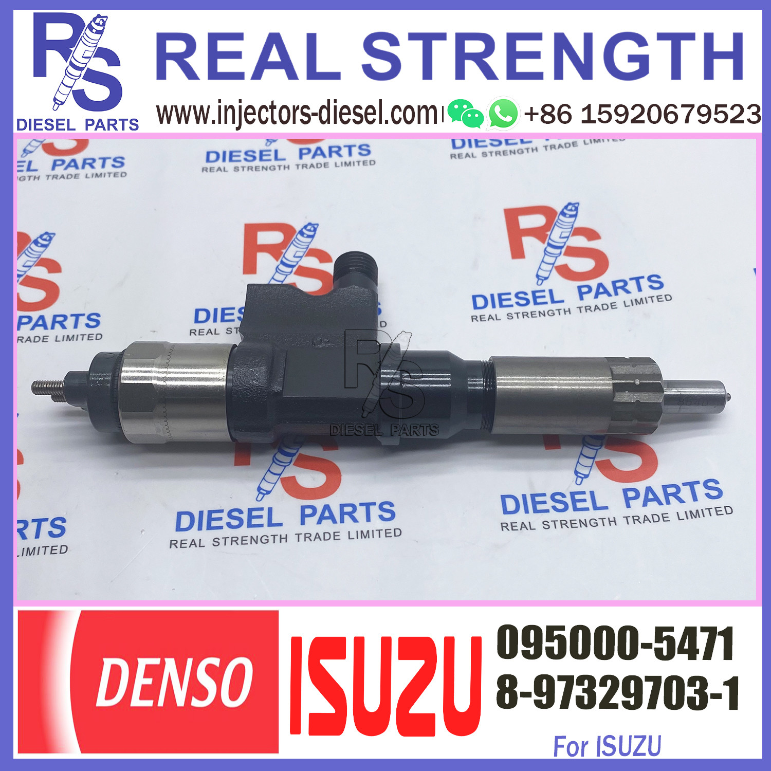 Diesel Engine Fuel Pump Injector Assemblies 095000-5471 Common Rail Injector 8-97329703-2 for ISUZU