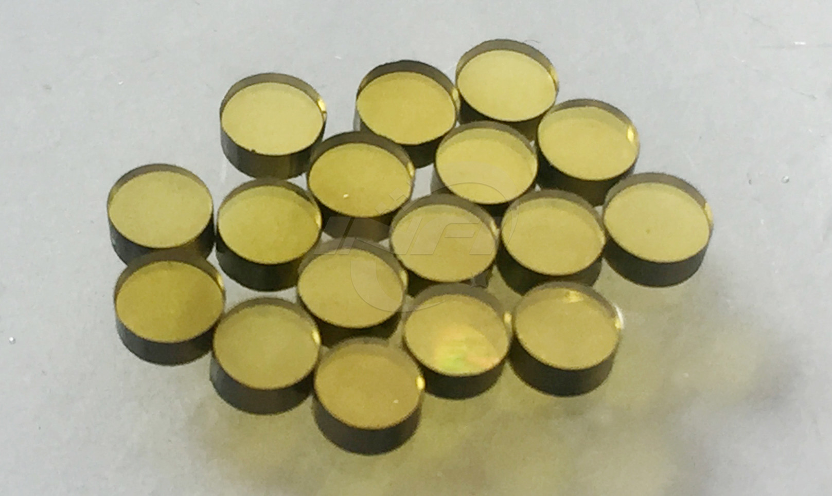 Yellow Single Crystal MCD Diamond Plates , Cutting Tool Diamond Round Disc