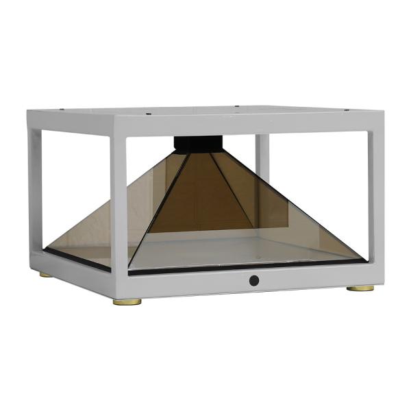 Shopping Malls Jewelry Show 19 Inch 3D Pyramid Hologram Display 360 Degree