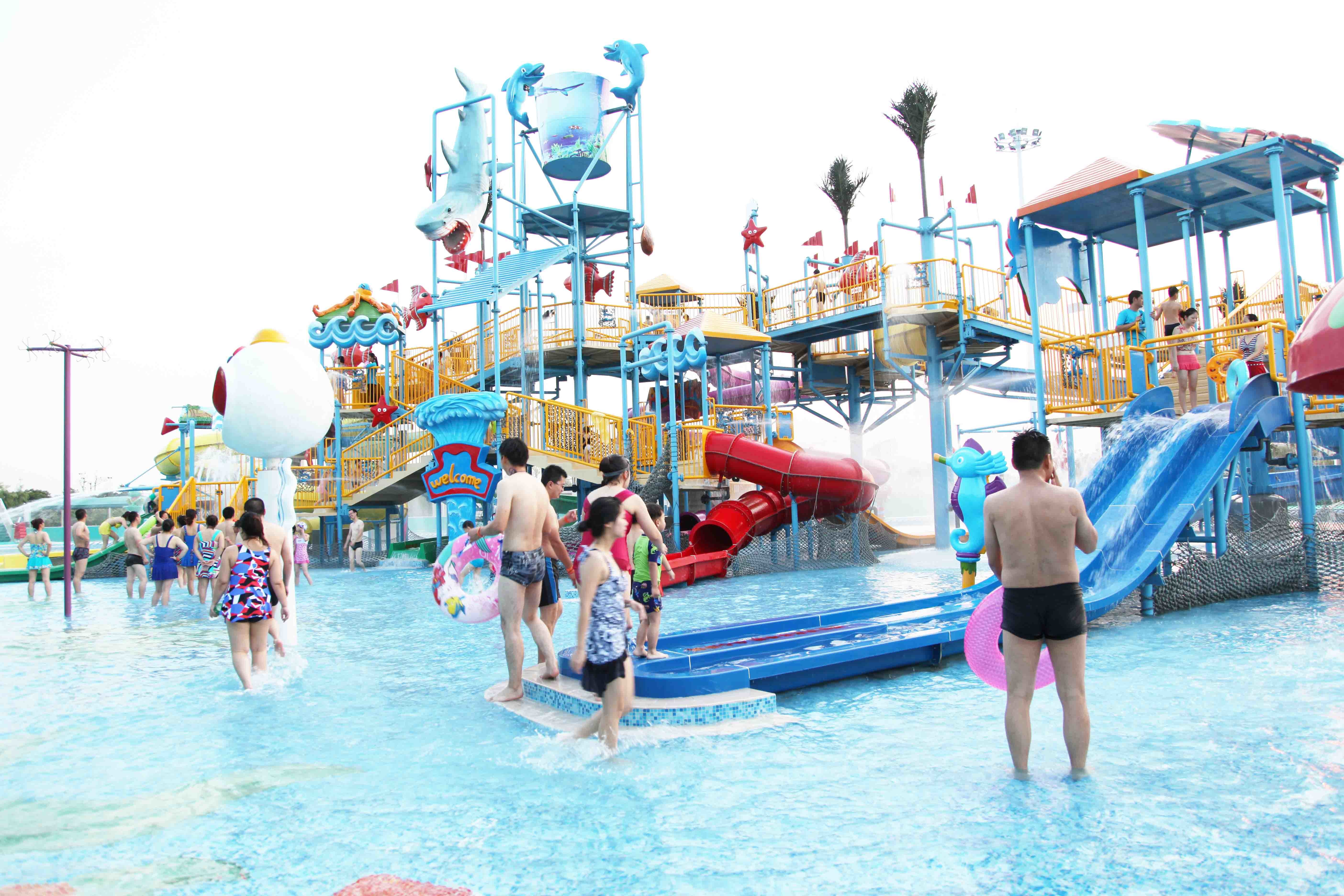 Activities Large Aqua Playground Children Play Equipment Entertaining