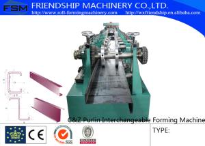 Wholesale Electric Drive Galvanized C Z Purlin Roll Forming Machine With Touch Screen from china suppliers