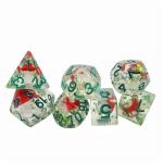 Poisonous mushroom resin board game dice set dnd dice