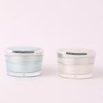Acrylic Double Wall Nail Gel Jar for Customized Colors Makeup Plastic Cream Jar