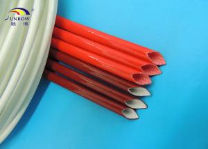 Wholesale Flame Retardant Red Silicone Fiberglass Sleeve For Insulating Protection from china suppliers