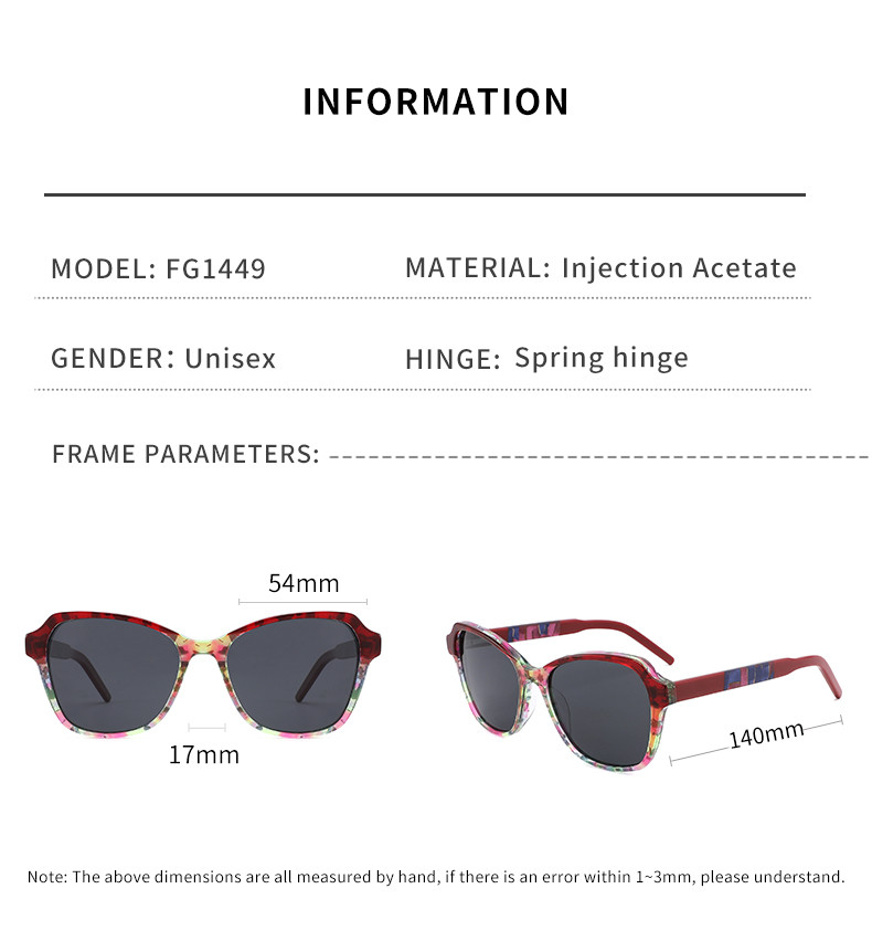 Fancy Surface Acetate Frame Glasses Durable Can Change Lenses