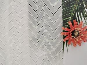 Wholesale 125CM White Zipper Embroidered Cotton Lace Fabric from china suppliers