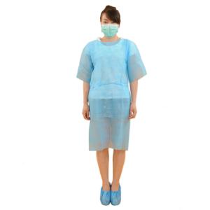 Wholesale Eco Friendly Disposable Medical Clothing , Hospital Patient Gown 20-50g/M2 from china suppliers