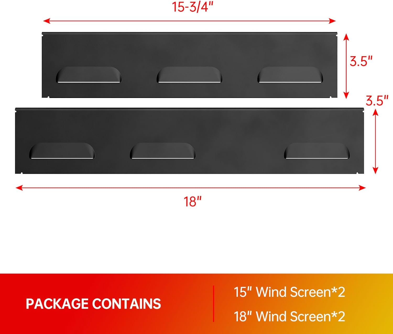 Outdoor Cooking Heat Shield Frame Wind Guards for Blackstone 36" Griddle
