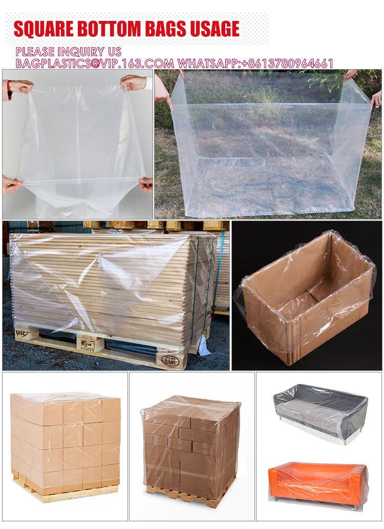 Pallet Cover Bags PE Plastic Pallet Cover For Pallet Reusable Pallet Wrap Top Cover, Reusable Plastic Pallet Cover