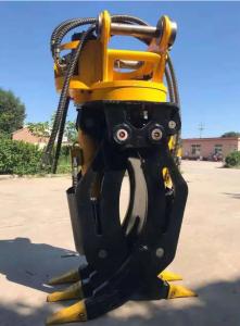 Wholesale 360 Dregree Roating Hydraulic Excavator Wood Grapple Attachment 800kg Excavator Grapples from china suppliers