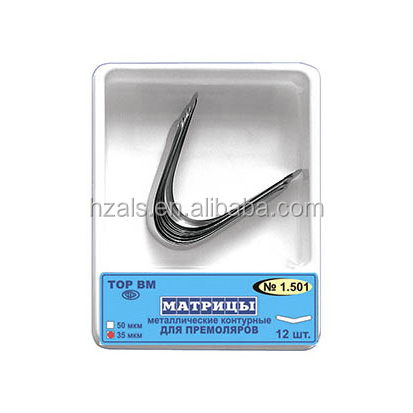 Metal Contoured Matrices for Premolars left ledge right ledge 10 pcs TOR VM/TOP BM Power Source Manual