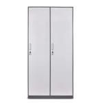 Beach School Two Line Two Doors Powder Coated Steel Wardrobe