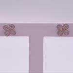 New Arrival Cute Brass Jewelry Earring Party Gift Fashion Crystal Four Leaf