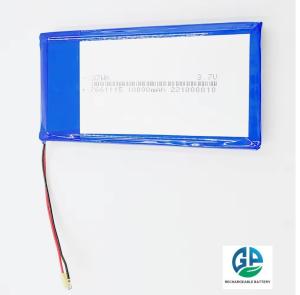 Wholesale High Discharge Rate Battery 30C 10000mah Li Polymer Battery Rechargeable 7661115 3.7V 37Wh Li Polymer Battery For Iphone from china suppliers