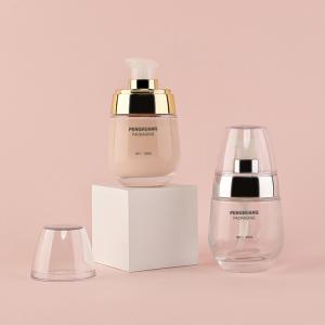 Wholesale 30ml Glass Foundation Bottle Skincare Packaging 1oz Glass Pump Bottle from china suppliers