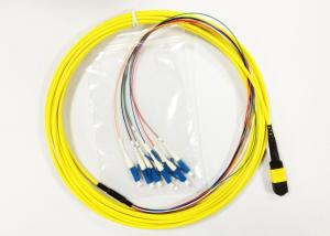 Wholesale MPO LC Fiber Optic Patch Cord Flat Round with 12core Ribbon Cable from china suppliers