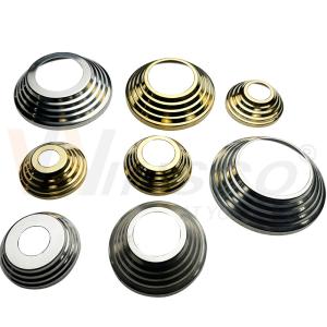 Wholesale SS 201 304 Inox Stiar Parts Silver Gold Stainless Steel Handrail Base Cover For 19mm 1'' 2'' 63.5mm Round Newel Post from china suppliers