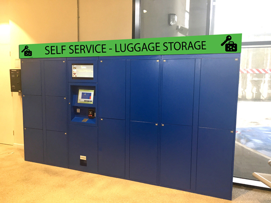 Barcode RFID Luggage Storage Lockers Public Locker for Hotel Guests with Electronic Lock