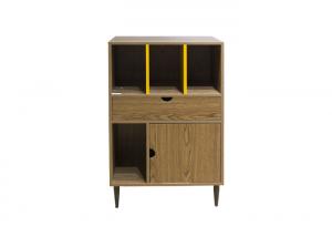 Wholesale 4 Open Shelves Metal Tube Legs 96CM Bedroom Accent Cabinet from china suppliers