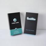 Cardboard Paper Flip Gift Boxes Phone Case Packaging Box With Velvet Tray