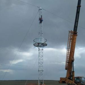 Wholesale Triangle Antenna 15m Guyed Mast Tower Communication from china suppliers