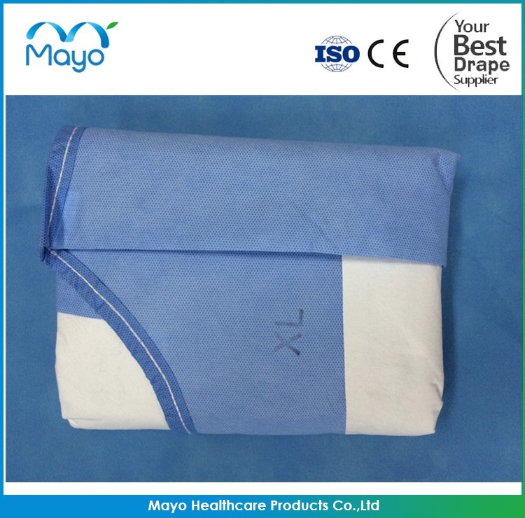 Wholesale Nonwoven SMS Spunlace Medical Disposable Sterile Surgical Gown