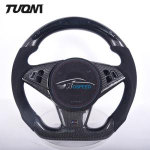 Wholesale Matte Carbon Fiber Steering Wheel Bmw M5 E60 Sports Alcantara 350mm Auto Parts from china suppliers