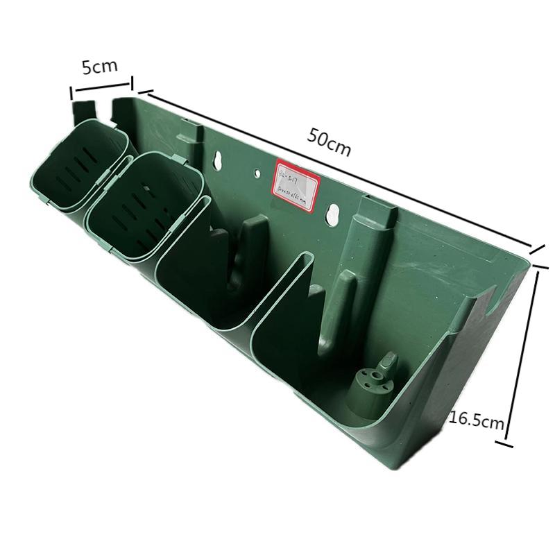 Plastic HDPE Greening Planting Pot Stackable Vertical Wall Planter System for Garden