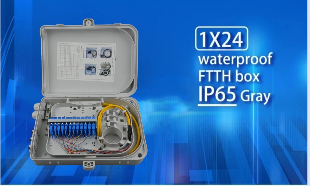 Outdoor Waterproof FTTH Fiber Optic Distribution Box for Easy Wall/Pole Installation