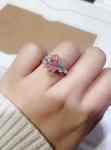 3.52ct Lab Diamond Jewelry Oval Pink Diamond Ring 10 Mohs