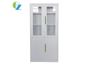 Wholesale KD Structure Office Furniture Glass Door Steel Cupboard H1850*W900*D400(MM) from china suppliers