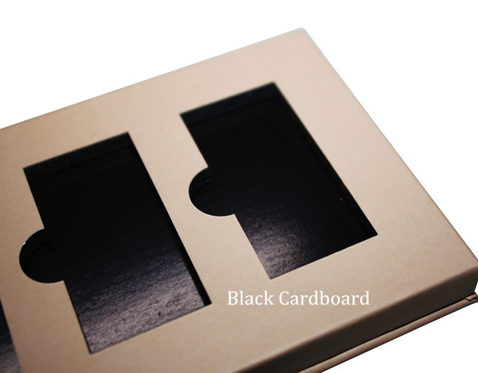 Pantone Printing Empty Magnetic Palette Black Cardboard Makeup Palette