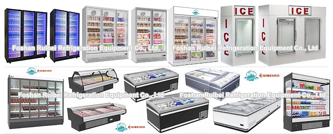 Supermarket 3 glass doors refrigerator drink display cooler yogurt milk refrigerator showcase
