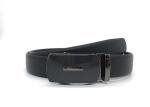 Gunmetal Automatic Buckle Genuine Leather Dress Belt / Business Mens Ratchet