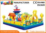 Colorful Inflatable Amusement Park For Kids / Fun City Inflatable Bouncers With