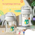Wide Neck Infant Water Sipper Age 7 - 12 Years Baby No Spill Water Cup With
