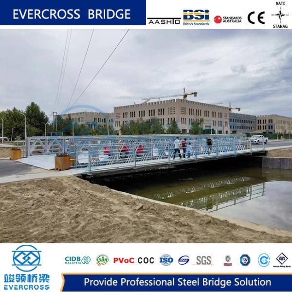 HD200 Temporary Prefabricated Car And Pedestrian Steel Bailey Bridge High