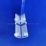 High Purity Heat Resistant Fused Quartz Glass Boat Wafer Carrier For Semiconduct
