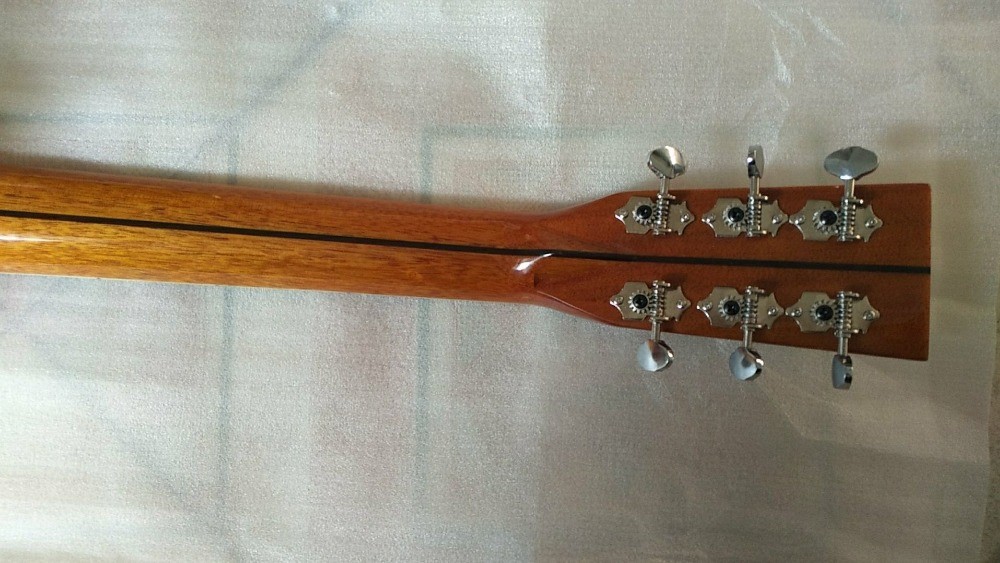 AAA quality new custom guitars OM body african sanders wood solid acoustic electric guitar