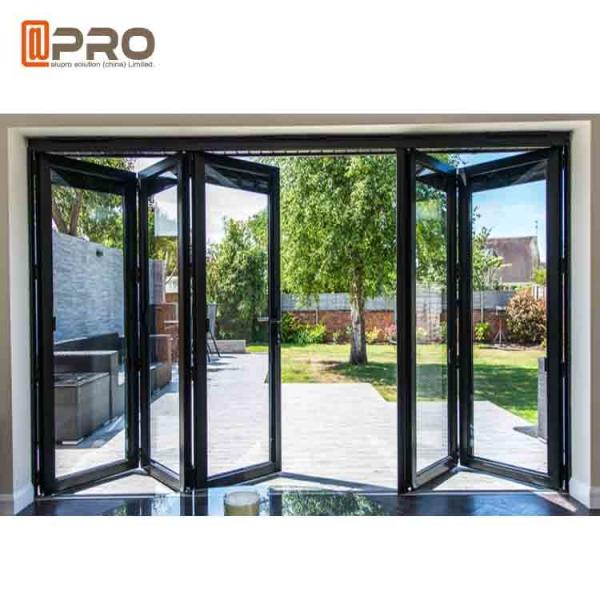 Anti Aging Aluminium Folding Windows , Outdoor Horizontal Folding Windows lowes