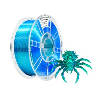 Wholesale PLA+Silk Dula Color 3D Printing Filament 1.75MM Blue Green PLA+ Filament 1000g from china suppliers