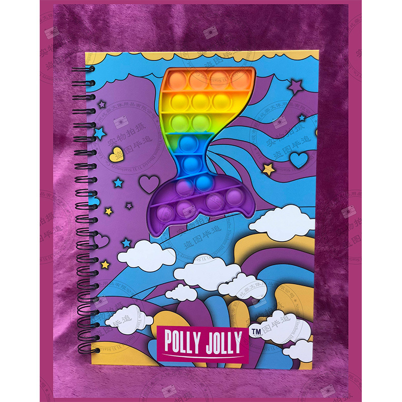 School Office Accessories Hard Cover Spiral Notebook with Durable Silicone Cover
