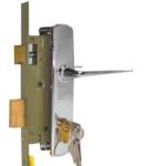 Home Security Front Door Mortise Lock Brass Cylinder Stainless Steel Color