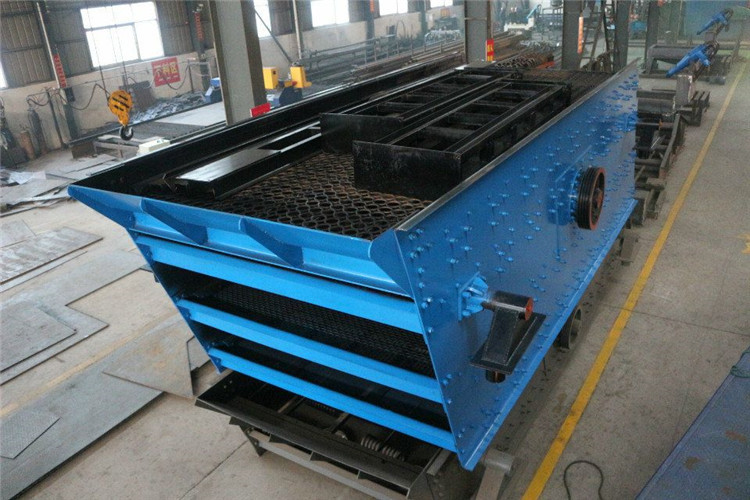 3 Phase Motor Circular Vibrating Screen Uniaxial Simple Operation For Crushing Plant