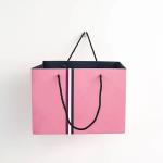 Washable 21x11x27cm 350g UV CMYK 160gsm Non Woven Paper Bag