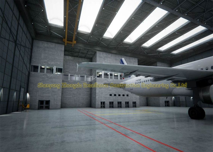 Q235 Q345 Frame Prefab Steel Airplane Hangars