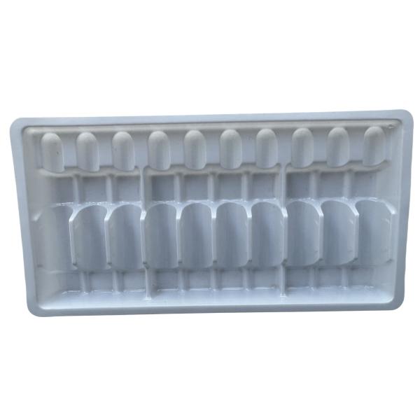 PET blister packaging tray 1ml 2ml water injection medicine ampoule tray
