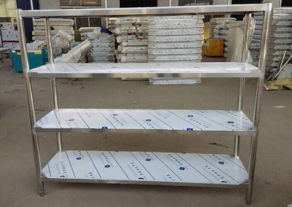 Industrial Heavy Duty Stainless Steel Storage Shelves , 5 Feet Long Open Metal
