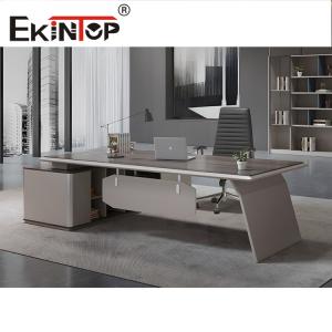 Wholesale Matte Chrome Finish Large Office Desk L Shaped Modern Style Desk from china suppliers